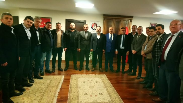 Başkanımız Sayın Baki ÇELEN ve Yönetim Kurulu Üyeleri Sincan Belediye Başkanı Sayın Murat ERCAN’ı makamında ziyaret ettiler