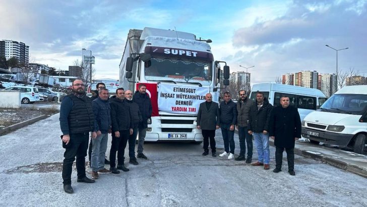 Etimesgut İnşaat Müteahhitleri Derneği Yönetimi Olarak Depremzede İllerimize Yardım İçin Üzerimize Düşeni Yapmaya Çalıştık.