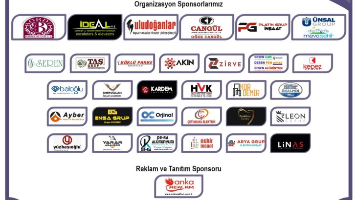 7 . ANTALYA ORGANİZASYONUNDA BİZLERDEN DESTEĞİNİ ESİRGEMEYEN TÜM SPONSORLARIMIZA SÜKRANLARIMIZI SUNUYORUZ.