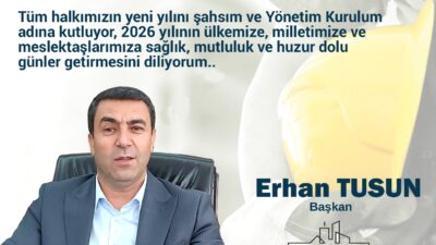 EİMDER Yönetim Kurulu Başkanı Erhan TUSUN ve Yönetim Kurulu olarak Yeni Yılınızı Kutluyoruz.